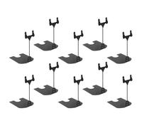 POPETPOP 10pcs Supermarket Price Tag Clip Label Holder Advertising Clip Double-Clip Design Electroplated Iron Stable Base Horizontal for Square Round Tubes Display