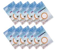 POPETPOP 10pcs Uv Testing Card Outdoor Test Strips Uv Testing Strips Terrarium Supplies for Reptile Terrariums