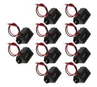 POPETPOP 10pcs V Dc Black Electronic Alarm Buzzer for Car Indicator Buzzer Systems and Control Panels, Low Voltage Compatibility with Compact Installation and Tightly Structured Design