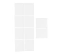 POPETPOP 10pcs White Adhesive LED Light Diffuser Sheets Soft Pet Film for Ceiling Lights Easy Installation Boosts Uniformity Office and Strip Diffuser Upgrades