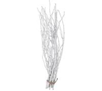 POPETPOP 10pcs White Decorative Twigs 50cm Dried Tree Branches for Vase Arrangement Wooden Craft Sticks for Home Floral Decor