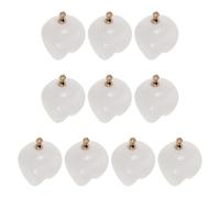 POPETPOP 10pcs White Resin Tooth Charm Pendant for Dentist Jewelry Making