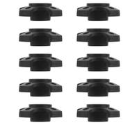 POPETPOP 10pcs Winter Trekking Pole Accessories Tpr Mud Basket Replacement | Black 0.55 Inch Hole Diameter, Easy Replacement, Tip Protection, for Ski Poles and Cane Tips