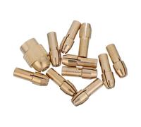POPETPOP 11pcs Drill Chuck Collet Kit Copper Accessories for Rotary Tools Tail Compatible with Electric Nail Drills Engraving Machines and DIY Crafting Projects