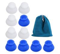 POPETPOP 11pcs Silicone Cupping Device for Moisture Absorbing Therapy at Home Supple Cups Suction for Wet Cupping Kit