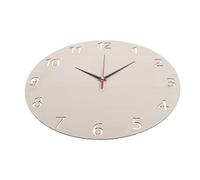 POPETPOP 12 Inch Wooden Clock Dial with Numbers and Hands, 2 Set Blank Round Wood Panel for Classroom and Home DIY Clock Making