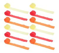 POPETPOP 12 Rolls Orange Crepe Paper Streamers Foldable Can Be Glued for Harvest Festival Decorations and Autumn Day Party Decorations Multipurpose Paper Ribbon Rolls
