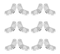 POPETPOP 12 Sets Acrylic Box Corner Brackets Internal Thread L-Shaped Fixing Joints and Screws, Reusable Display Box Reinforcement Clips for Storage Case Support and Retail Display Fixtures