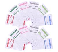 POPETPOP 12 Sheets Cash Binder Refills Expense Tracker Budget Planner Inserts Extra-thick Paper Assorted Color Prevents Bending Easy to Organize Daily Expense Tracking Can Be Put in Wallet