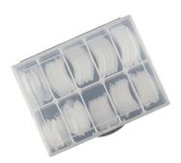 POPETPOP 120pcs Scaled Nail Extension Mold Tips for UV Gel Nail Art Quick-apply False with Measurement Guide Professional Manicure Tool for Extensions and Practice