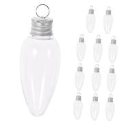 POPETPOP 12pcs Bulb Shape Candy Bottles Candy Containers Christmas Ornament Wedding Favor Boxes Lightweight Decorative Party Favors for Holidays