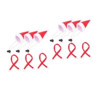 POPETPOP 12pcs Christmas Pet Hat and Scarf Set Festive Dog Santa Costume Accessories Adorable Red Design for Holiday Celebrations and Photo Shoots