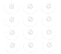 POPETPOP 12pcs Clear Suction Wire Holder Clips Slotted Cable Organizers for Smooth Surfaces Glass Windows Mirrors Transparent Lightweight Wire Management for String Lights and Decorations