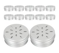 POPETPOP 12pcs Dog Scent Training Containers 60ml Aluminum Snuffle Box for Dog Nose Training Holder with Screw Lid Portable Tool to Release Excess Energy and Enhance Scent Work