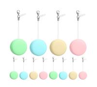 POPETPOP 12pcs Macaroon Phone Screen Cleaner Set with Cute Pendant, Portable Mobile Phone and Camera Lens Cleaning Wipes for Glasses, Tablets, and Electronic Devices, Blue, Green,