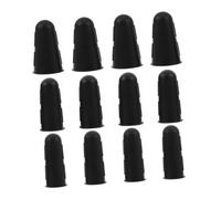 POPETPOP 12pcs Reusable Silicone Finger Covers Heat Resistant Protectors for Cooking Crafting Sewing and Hot Glue Improved Grip Comfortable Fit Durable and Multipurpose Use
