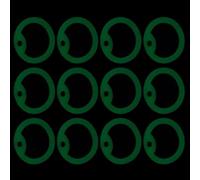 POPETPOP 12pcs Silicone Dog Tag Silencers for Pet Collar Waterproof Identification Tag Covers with Glow in The Dark Luminous Design, Noise Reducing and Prevents Irritation