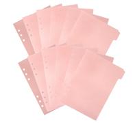 POPETPOP 12pcs Tab Dividers Binder Tabs Pink Pp Material Detachable Index Dividers Quick Reference Classification for Household Research and Presentations