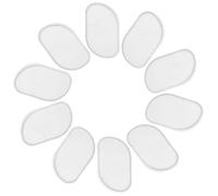 POPETPOP 12pcs Translucent Silicone Leaf-shaped Powder Puff Set for Foundation Primer Concealer Highlighter, Mini Reusable Makeup Sponge for Face Setting Powder Application and Washing