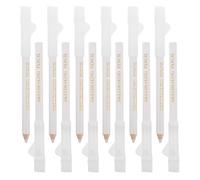 POPETPOP 12pcs Washable Water Soluble Fabric Marking Pens for Sewing and Dressmaking, Compact White Temporary Erasable Sewing Markers for Home Repairs and Urgent Crafting Projects