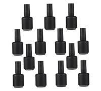 POPETPOP 13pcs Refillable Glass Nail Polish Bottles DIY Nail Oil Containers with Leak-resistant Caps for Safe and Convenient Art Storage