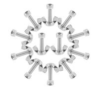 POPETPOP 14pcs Metal Pottery Wheel Bat Pins Set with Bolts and Wing Nuts Stainless Steel Fasteners for Pottery Wheel Head Replacement Lightweight Portable Ceramic Tool Kit