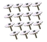 POPETPOP 15 Sets Silver Retaining Screws with Gaskets for Hamster and Bird Cage Fixing Pet Cage Accessories for Springboard and Perch Installation Compatible with Parrot Breeding Boxes