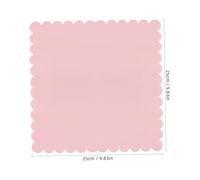 POPETPOP 150 Pcs Light Pink Disposable Paper Napkins with Scalloped Edges for Wedding Shower Birthday Party Supplies Ample Quantity Dinner and Lunch Napkins with Decorative Design