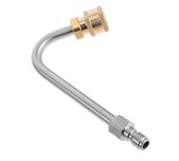 POPETPOP 15cm High Pressure Washer Wand Extension for Radiator and Gutter Cleaning Quick Connect Curved Spray Washer Accessory