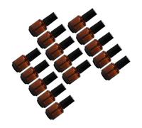 POPETPOP 15pcs 8ml Empty Refillable Nail Polish Bottles with Brush Cap Glass Cylindrical Containers for DIY Nail Treatments and Cuticle Oils