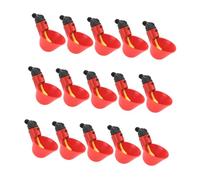 POPETPOP 15pcs Auto Chicken Pigeon Quail Drinker Bowl Poultry Water Drinking Cups Material for Longevity Easy Safe Use Home Commercial Farming