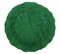 POPETPOP 15pcs Floating Fake Lotus Leaf Decorations for Aquarium and Pond, Realistic Green Plastic Fish Tank Accessories, Safe for Fish and Decorative for Garden Use