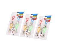 POPETPOP 15pcs Metal Multi-Color Towel Clips Set with Hanging Hooks, Windproof Laundry Clips for Bathroom, Kitchen, Balcony Drying, Practical Clothes Pins for Home Organization Random Color