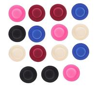POPETPOP 15Pcs Mini Doll Bowler Hats DIY Craft Accessories Retro Style Doll Clothes Decorations for Snowman Bear Penguin and More
