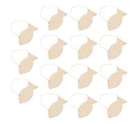 POPETPOP 15Pcs Wooden Fish Cutouts Unpainted Wood Animal Shapes with Hanging Holes for Skill Development and Crafting Projects