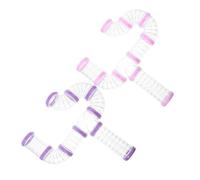 POPETPOP 16Pcs Hamster Cage Tunnel Tubes DIY Plastic Connectors for Small Animals Including Hedgehog and Guinea Pig