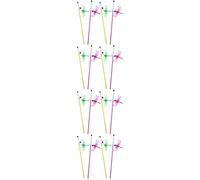 POPETPOP 16pcs Interactive Cat Teaser Pole Engaging Indoor Cat Toy for Playtime Fun and Sturdy Teasing Stick for Bonding and Reducing Biting Behavior