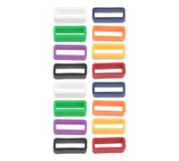 POPETPOP 16pcs Silicone Watch Strap Holder Loops Rubber Bezel for Watch Band Keeper Replacement Suitable for Hiking and Outdoor Activities Random Color