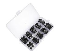 POPETPOP 180pcs Push Button Switch Kit Assortment Kit Micro Button for Diy Projects and Electronic Gadgets Includes Pin Micro Components for Easy Installation