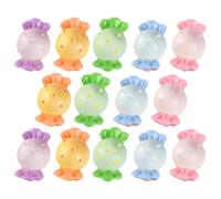 POPETPOP 18pcs Resin Candy Embellishments Simulation Candy Adorable Appearance Realistic Design Mini House Decor for Crafting and Scene Decor Random Color