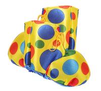 POPETPOP 1Pair Adult Clown Shoes for Halloween Cosplay Costumes Durable Sponge Material for Party and Circus Themes Comfortable Fit for Adults Multi