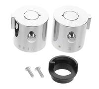 POPETPOP 1pair Bathroom Faucet Handwheel Replacement Parts Easy Installation for Tap Repair Fine Electroplating Finish Compatible with Various Sanitary Taps and Mixers