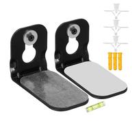 POPETPOP 1Pair Soundbar Wall Mount Bracket Speaker Holder for Echo Compatible with Various Models Space Saving Design for Tidy Audio Setup Discreet Aesthetic