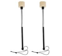POPETPOP 1pair Stainless Steel Drum Mallet Felt Head Portable Safe Universal Drumstick for Practice and School Marching Band Beginners and Percussion Instrument Accessory