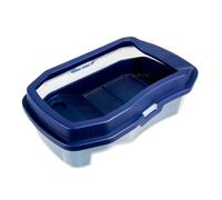 POPETPOP 1pc Drying Platform Turtle Tank Basking Platform Plastic Tortoise Feeding Box Reptile Feeding Tub Box Dish Turtle Tank Aquarium Habitat Blue l Size