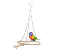 POPETPOP 1pc Parrot Swing Toy Hanging for Climbing Chewing for Parakeets Cockatiels Other Birds for Fun Enrichment