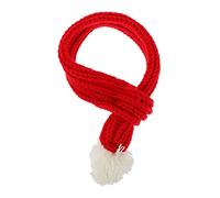 POPETPOP 1pc Red Pet Knitted Scarf Christmas Decorative Cat Bib for Festive Pet Parties
