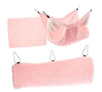 POPETPOP 1set Pet Mat Hammock Accessory Comfortable Warm Tunnel Bed for Chinchilla Guinea Pig Hamster Squirrel Breathable