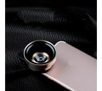 POPETPOP 2 Groups 2 Pieces Lens Smartphone Universal Phone Lens Small Phone Clip for Mobile Wide Angle Microspur Aluminium Alloy Optical Glass Black 1.97X1.97X1.38Inch