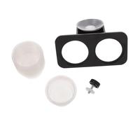 POPETPOP 2-in-1 Reptile Feeding Lizard Food Bowl Water Basin Scratch Round End for Easy Care